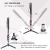 Cayer Carbon Fiber Monopod Leg, 68 Inch Camera Telescopic Video Monopod Tube with Feet, Compatible for DSLR Cameras and Camcorders view 3