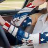 Blue Independence Truck with Gnomes Cooling Arm Sleeves for Men Women, American Flag Star Stripes Arm Sleeves (L) view 4