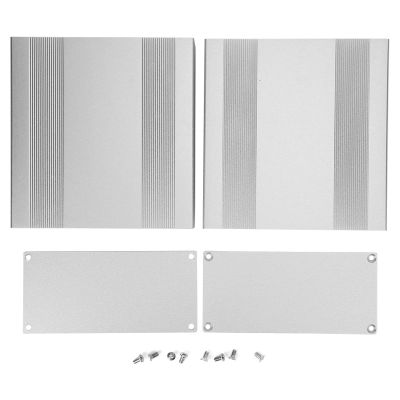 Split Type 1.25-1.5mm Aluminum Project Box,68x145x150mm Matte Silver Enclosure Case DIY Analyzer HiFi Amplifier Casing,Heat Dissipation Aluminum Casing