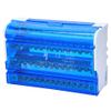 125A 500V Terminal Distribution Box,NS35 Terminal Block Distribution Box Din Rail 4- Single Phase,Transparent Dust Cover Power Junction Box view 1