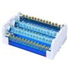 125A 500V Terminal Distribution Box,NS35 Terminal Block Distribution Box Din Rail 4- Single Phase,Transparent Dust Cover Power Junction Box view 4