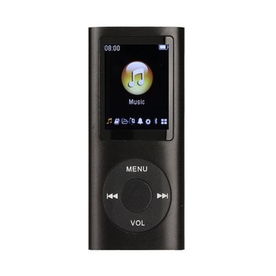 MP3 Player, Portable Lossless Digital MP3 Player with Earphone, MP4 Player, 8 Hours Playback, 200mAh Battery, E Book Reader, Photo Viewer and Voice Recorder, Slim 1.8" LCD Screen