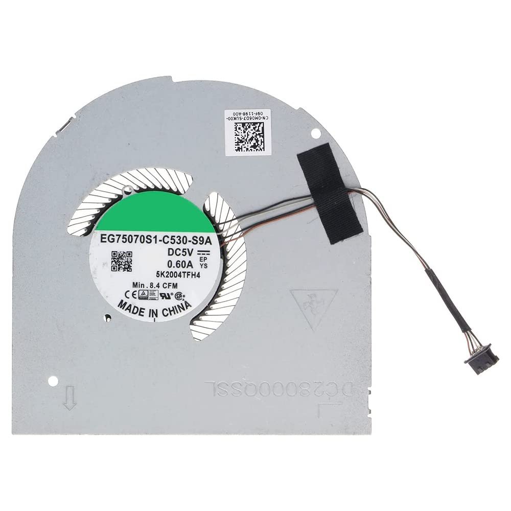 Laptop GPU Fan for DELL Precision 7560 0M06D7 M06D7 EG75070S1-C530-S9A DC28000QSSL DC5V 0.60A New