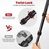 Camera Tripod, 80" Aluminum Heavy Duty Camera Tripod Stand with 360 Ball Head, Phone Holder & Carry Bag, Professional Camera Tripods & Monopods for Camera, Phone, 34lb Max Load view 2