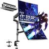 AVLT Dual Stacked Monitor Arm and AceProAV Laptop Dock view 1