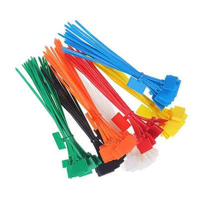 Hemobllo 250pcs Assorted Color Nylon Cable Ties Tags Self-locking Zip Ties for Organizing Cables Easy Marking Strong and Durable Wire Labels for Use