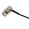 Foto&Tech Timecode Sync Cable BNC to DSLR 3.5mm Mini-Jack Cable Right Angle, 11.8 Inch (30CM), Black view 3