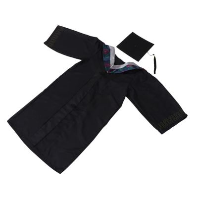 ABOOFAN Science Graduation Gown and Cap Set for College Photography Gray Academic Attire for Graduates s for Heights up to Comfortable and Easy to Wear