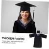 ABOOFAN Science Graduation Gown and Cap Set for College Photography Gray Academic Attire for Graduates s for Heights up to Comfortable and Easy to Wear view 3