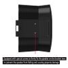 Growalleter Metal Wall Mount for Sonos Era 300 Speaker, Stand Space-Saving Compatible with Era 300 Speaker (Black-2PCS) view 2