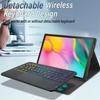 Backlit Touchpad Keyboard Case for Samsung Galaxy Tab A 10.1 2019 Release, DKAHOEE 3-Zone Rainbow Backlit Wireless Keyboard with Slim Stand Cover Case for Galaxy Tab A 10.1 Inch 2019 SM-T510/T515/T517 view 3
