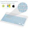 UrbanX UX030 Lightweight Ergonomic Keyboard with Background RGB Light, Multi Device Slim Rechargeable Keyboard Bluetooth 5.1 and 2.4GHz Stable Connection Keyboard Compatible with Sony XR83A90J TV view 2