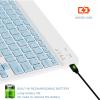 UrbanX UX030 Lightweight Ergonomic Keyboard with Background RGB Light, Multi Device Slim Rechargeable Keyboard Bluetooth 5.1 and 2.4GHz Stable Connection Keyboard Compatible with Sony XR83A90J TV view 4