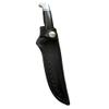 Custom Leather Right Hand Knife Sheath Fits Buck 105 or Schrade Golden Spike Knife, Fixed Blade Knife Holder, Black view 1