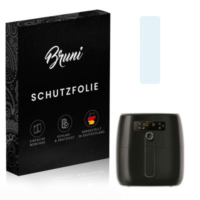 Bruni Screen Protector compatible with Philips Airfryer Premium Compact Protector Film, crystal clear Protective Film (2X)