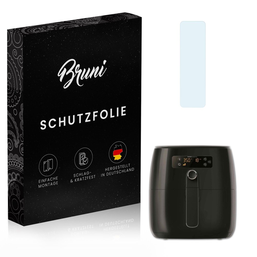 Bruni Screen Protector compatible with Philips Airfryer Premium Compact Protector Film, crystal clear Protective Film (2X)