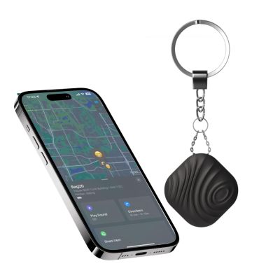 Nutale Smart Key Finder - Only iOS(Not for Android) - Bluetooth Smart Key Tracker Tag - Work for Apple Find My - Keep Track of The Items That Matter Most (1 Black)