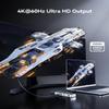 DOCKCASE Explorer Edition Visual Smart USB C Hub (6-in-1) with HDMI Port 4K@60Hz,Gigabit Ethernet,USB-C and 2 USB-A 5Gbps Data Ports, 100w PD Power Delivery, for MacBook Air/Pro, XPS, and More view 3