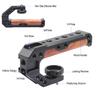 ANNTERY Top Handle for Camera Cage,Camera Handle Grip, Universal Hand Grip Camera Handle with Cold Shoe Mount 1/4''&3/8'' Holes for Camera, External Monitor, Microphone, Fill Light, etc-A011 view 2