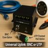 High Distance 4 Port 1000m 3280ft PoE LAN Extender Over Twisted UTP kit BNC or Copper Wire  PoE Camera or Any Remote Ethernet Device Repeater Booster Bridge - PoE Distance 500m - BNC Adapter in Set view 3