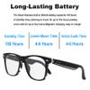 Meagtlva Bluetooth Glasses for Men and Women,Smart Audio Glasses,Blue Light Blocking,Open Ear Speaker and Hand Free Music Call Compatible with Smartphones(Clear Lens) view 4