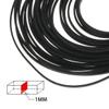 50Pcs Recorder Rubber Belts, Cassette Recorder Repair Rubber Belts 40-135 MM (1MM Width) view 2