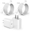 Fast iPhone 16 15 Charger, 2Pack 20W USB C Fast Charger Block iPhone 16 Charger Fast Charging with 6FT Long USB C to C Cable for iPhone 16/16 ProMax/15 Plus/15 Pro, iPad 10/Mini 6/Air 4/5/Pro 12.9/11 view 1