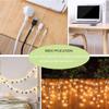 60PCS Cable Clips, KGROTE Extension Cord Clips Outdoor Light Wire Clips Adhesive Cable Hooks Wire Organizer Holder for Desk, Wall Cable Management, Christmas Lights, Decorations Hanging - Large, Clear view 3