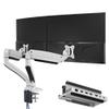 AVLT Dual Monitor Arm and AceProAV Laptop Dock view 1