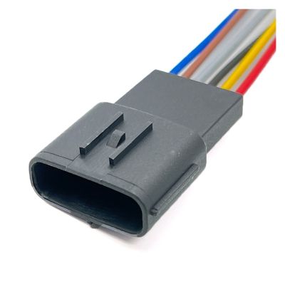 Artemisia 6 Pin TS 025 Auto Accelerator Pedal Electronic Connector Harness MAF Reversing Radar Plug Compatible with Toyota Subaru Mazda 6189-7100 (Color : 6P Male, Size : 5Pcs with 15cm 18AWG)