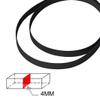 50Pcs Recorder Rubber Belts, Cassette Recorder Repair Rubber Belts 40-135 MM (4MM Width) view 2
