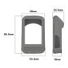 [2PACK] for Wahoo ELEMNT Bolt V2WFCC5 Silicone Protector Case, Soft Silicone Half Coverage Shockproof Protector Bumper Case Cover for Wahoo ELEMNT Bolt V2WFCC5 Cycling/Bike Computer (Black,White) view 2