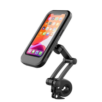 HSPORT Bicycle Accessories Touch Screen Below 7 Inch Phone Support Stand Holder Bike Adjustable Waterproof Handlebar Mounts