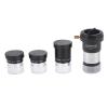 127eq Lenses, 1.25 Plossl Telescope Eyepiece Set 4 10 25mm 2X Lens Kit for Astronomy view 1