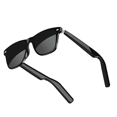 Meagtlva Bluetooth Glasses for Men and Women,Smart Audio Sunglasses,Blue Light Blocking,Open Ear Speaker and Hand Free Music Call Compatible with Smartphones (Sun Lens)