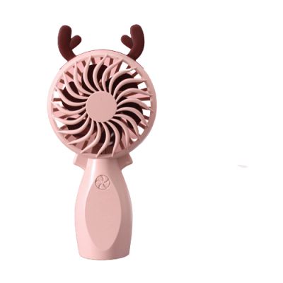 GRAWIT Mini Hand-held Cartoon Fan Corporate Gifts, Students Portable and Practical USB Charging Dormitory Netflix Small Fan Pinkantlers