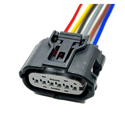 Artemisia 6 Pin TS 025 Auto Accelerator Pedal Electronic Connector Harness MAF Reversing Radar Plug Compatible with Toyota Subaru Mazda 6189-7100 (Color : 6P Female, Size : 5Pcs with 15cm 18AWG)