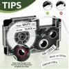 USUPERINK 30 Pack Compatible for XR-18WE XR-18WE2S Black on White 18mm Label IT Tape Cartridge for CW-L300 KL-120 KL-HD1 KL-430 KL-750 KL-780 EZ Label Printer view 4