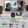 4K Wireless HDMI Display Dongle Adapter 1080P, WiFi Casting Movies, Shows Receiver for i-Phone, i-Pad, iOS, Android, Tablet, Laptop, Windows to HDTV/Monitor/Projector, Support Miracast Air Play DLNA view 3