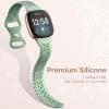 Dirrelo 4 Pack Hollow-out Band Compatible for Fitbit Versa 3/Versa 4/Fitbit Sense 2/Sense Bands Women,Soft Thin Lace Silicone Strap Replacement Wristbands Accessories for Versa 3 4/Sense 2/Sense Watch view 4