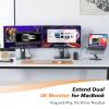 TobenONE Docking Station Dual Monitor with 100W GaN III Charger, USB C Docking Station Dual 4K HDMI for MacBook Pro/Air, Type C Dock with 2 HDMI, 7 USB, SD&Micro SD, Gigabit Ethernet, 87W PD, Audio view 2