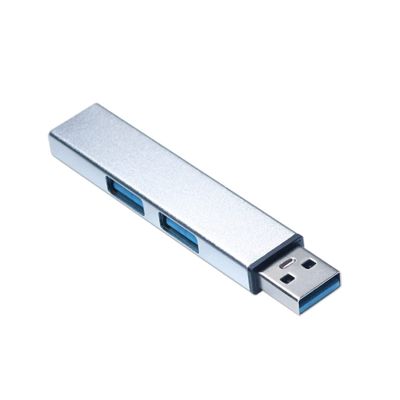 YSJJZRL USB/Type C Hub 3/4 Ports, USB/Type C Male to USB/Type C Female Hub with 3/4 USB USB C Splitter (Silver,USB-3 USB)