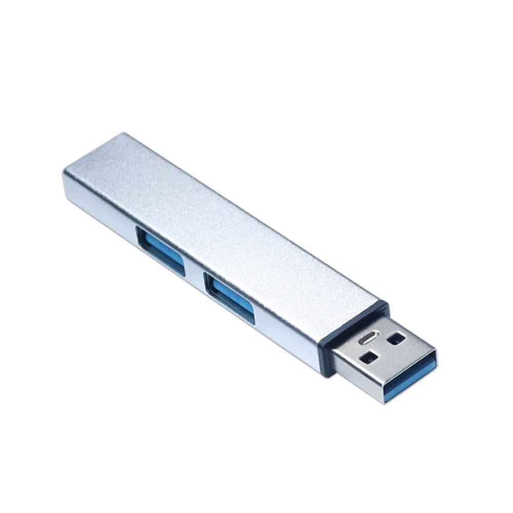 YSJJZRL USB/Type C Hub 3/4 Ports, USB/Type C Male to USB/Type C Female Hub with 3/4 USB USB C Splitter (Silver,USB-3 USB)