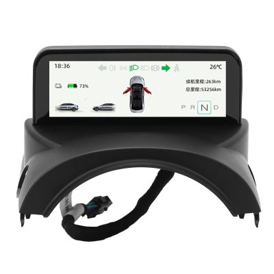Car HUD Display, Digital HUD Gauge MPH KMH Speedometer, 4.6" Car LCD Mini Screen Display Dashboard Instrument Cluster Overspeed Alarm for 3 2017-2020(Atom)