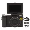Vlogging Camera, 4K Digital Camerawith 3.2 Inch Display Screen, 16X Digital Zoom, Wide Angle Lens, Macro Lens, Anti Shake Digital Camera for Photography, Video, Travel view 1