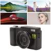 Vlogging Camera, 4K Digital Camerawith 3.2 Inch Display Screen, 16X Digital Zoom, Wide Angle Lens, Macro Lens, Anti Shake Digital Camera for Photography, Video, Travel view 2