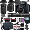 Canon EOS Rebel T100/4000D DSLR Camera w EF-S 18-55mm F/3.5-5.6 Zoom Lens EF-S 55-250mm f/4-5.6 is STM+420-800mm HD Telephoto Zoom Lens+case+128Memory Cards (24PC) (Renewed) view 1