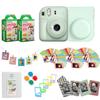 Fujifilm Instax Mini 12 Instant Camera + Pro Design Accessory Bundle with Protective Case, Magnetic Frames, Album, Frames Design Kit (40 Sheets) (Mint Green) view 1