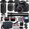Canon EOS 2000D (Rebel T7) DSLR Camera w EF-S 18-55mm F/3.5-5.6 Zoom Lens EF-S 55-250mm f/4-5.6 is STM+420-800mm HD Telephoto Zoom Lens+case+128Memory Cards (24PC) (Renewed) view 1