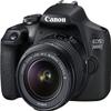 Canon EOS 2000D (Rebel T7) DSLR Camera w EF-S 18-55mm F/3.5-5.6 Zoom Lens EF 75-300mm III Lens+500mm f/8.0 Telephoto Lens+case+128Memory Cards (24PC) (Renewed) view 2